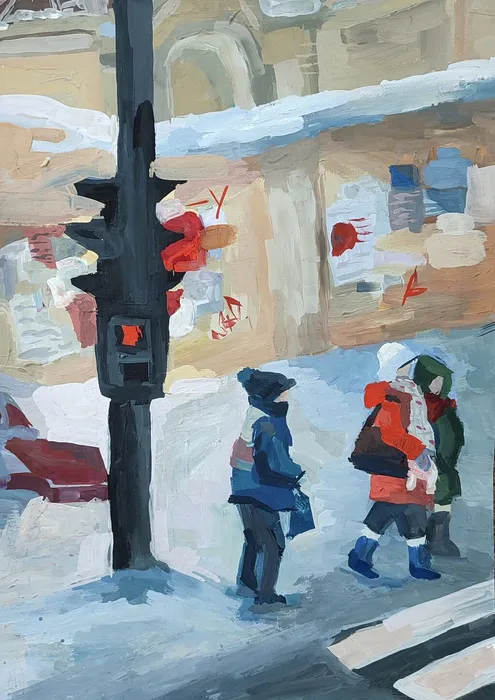 Батанова Анастасия, 15 лет, Мороз,  живопись, пр.Шмелёва С.А., МБУДО ДХШ ВЕСНА г.Бердск