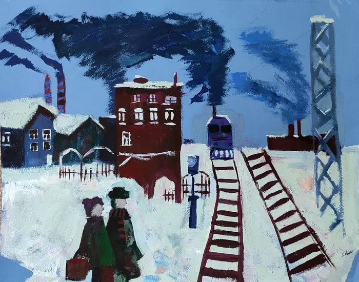 Яровая Таисия, 14 лет, Зима,  живопись, пр.Шмелёва С.А., МБУДО ДХШ ВЕСНА г.Бердск