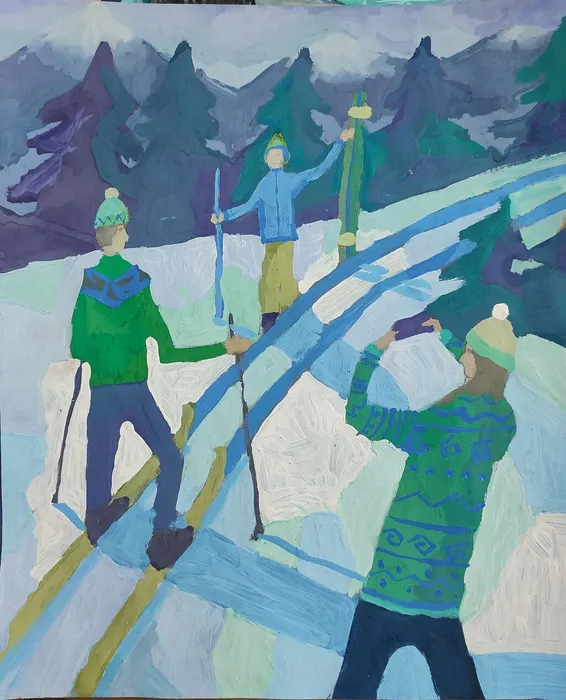 Соколовская Арина, 12 лет, Снимок на память, живопись, пр.Домашонкина Е.И.,МБУДО ДХШ ВЕСНА г.Бердск