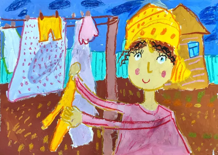 Нагаева Арина, 7 лет, Домашние дела, пр.Тыщенко Е.С., МБУДО ДХШ Весна г.Бердск