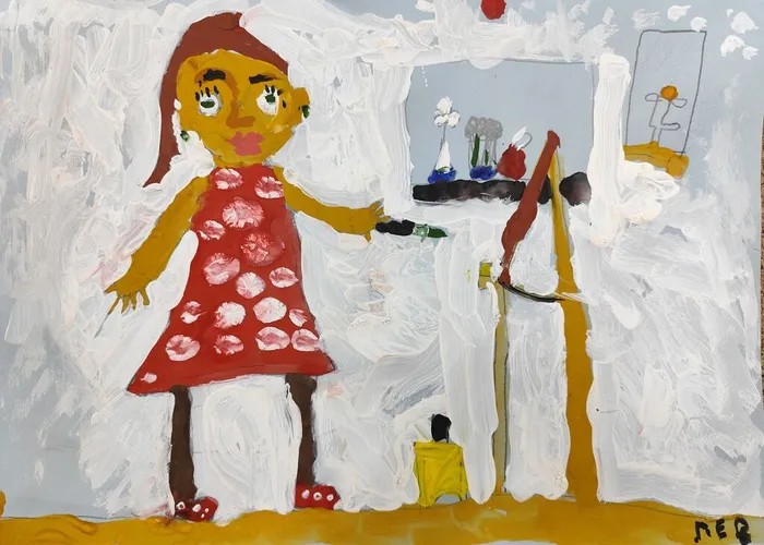 Михеев Лев, 6 лет, Моя мама-художник