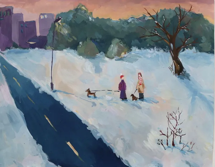 Васеха Мария, 12 лет, Вечерняя прогулка, преподаватель Попова О.А., МБУДО ДХШ Весна г.Бердск