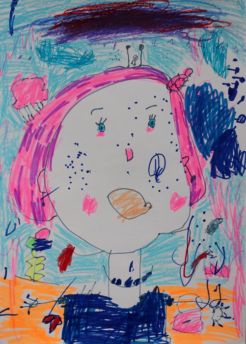 Тагаева София, 4 года, д.с.25, Портрет мамы